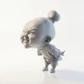 Mô hình nhân vật bé gái dễ thương 3D Printable - Thumbnail 2