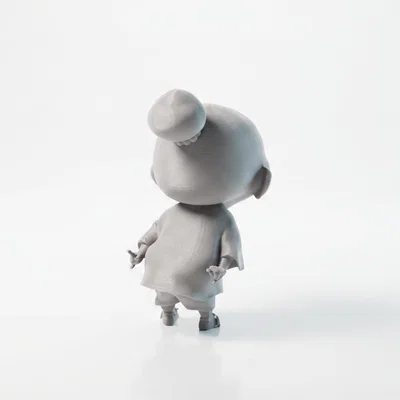 Mô hình nhân vật bé gái dễ thương 3D Printable