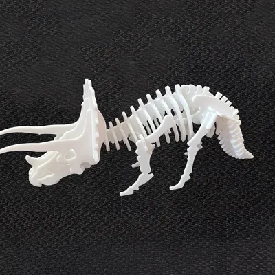 Mô hình thẻ lắp ráp khủng long Triceratops - DinoCards