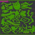 Mô hình thẻ lắp ráp khủng long Triceratops - DinoCards - Thumbnail 3