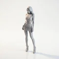 Mô hình tượng nữ diện váy xẻ tà cao in 3D - Thumbnail 1