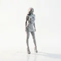 Mô hình tượng nữ diện váy xẻ tà cao in 3D - Thumbnail 2