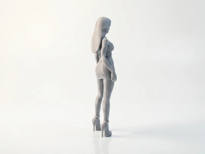 Mô hình tượng nữ diện váy xẻ tà cao in 3D - Image 3