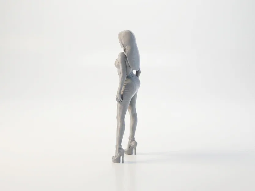 Mô hình tượng nữ diện váy xẻ tà cao in 3D - Image 4