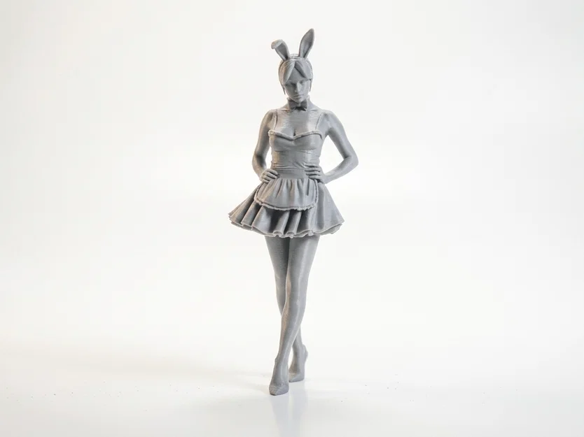 Mô hình 3D nhân vật nữ hầu gái (Maid Figurine) có thể in ấn - Image 2