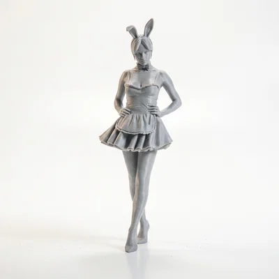 Mô hình 3D nhân vật nữ hầu gái (Maid Figurine) có thể in ấn
