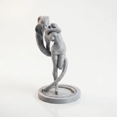 Mô hình tượng cô gái tóc dài - File in 3D nghệ thuật