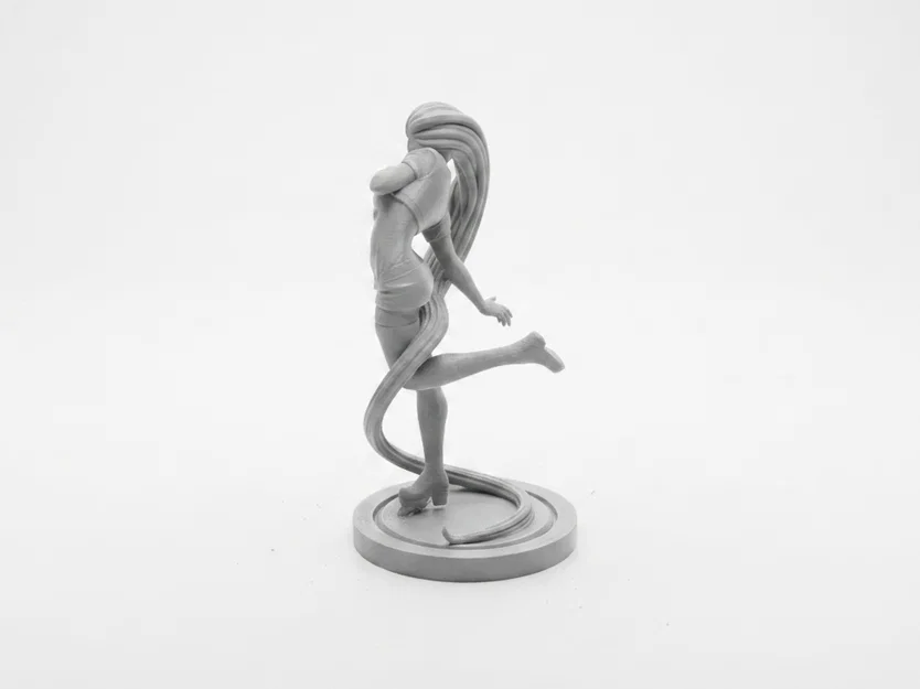 Mô hình tượng cô gái tóc dài - File in 3D nghệ thuật - Image 4