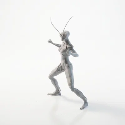 Mô hình nữ chiến binh bọ ngựa (Mantis Lady) - File in 3D