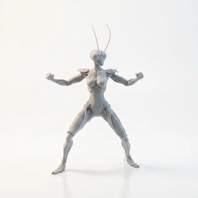 Mô hình nữ chiến binh bọ ngựa (Mantis Lady) - File in 3D