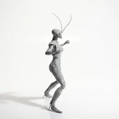 Mô hình nữ chiến binh bọ ngựa (Mantis Lady) - File in 3D