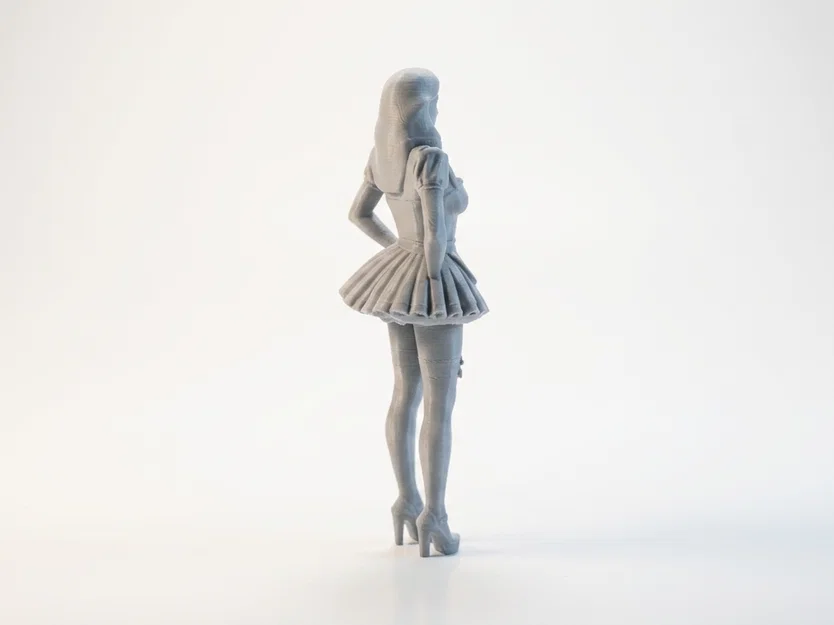 Mô hình nhân vật nữ hầu gái Anime - File in 3D chất lượng cao - Image 3