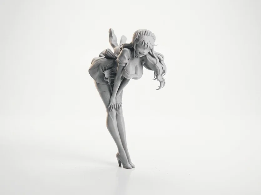 Mô hình 3D cô hầu gái cúi người (Maid Bending) có thể in 3D - Image 1