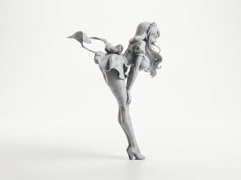 Mô hình 3D cô hầu gái cúi người (Maid Bending) có thể in 3D - Image 2