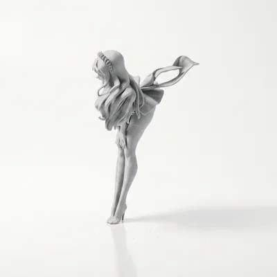Mô hình 3D cô hầu gái cúi người (Maid Bending) có thể in 3D