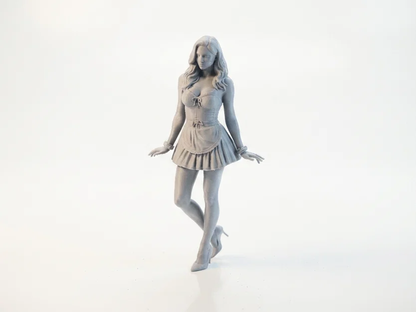 Mô hình 3D Figurine Cô Hầu Gái Tinh Xảo - Sẵn sàng để in - Image 1
