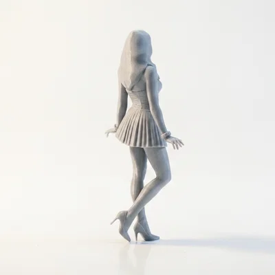 Mô hình 3D Figurine Cô Hầu Gái Tinh Xảo - Sẵn sàng để in