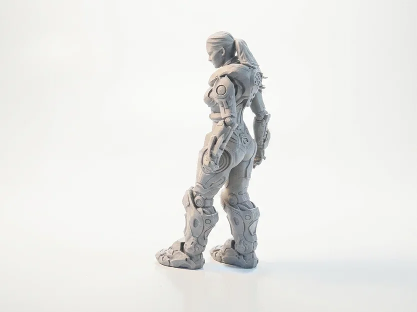 Mô hình nữ chiến binh Mech Suit - Mẫu in 3D phong cách Sci-Fi - Image 1