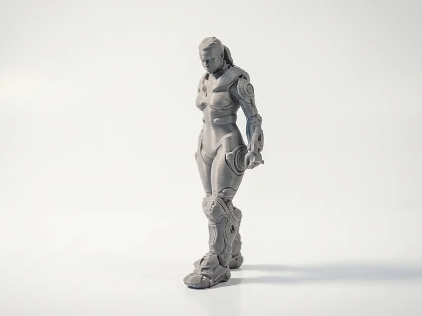 Mô hình nữ chiến binh Mech Suit - Mẫu in 3D phong cách Sci-Fi - Image 2