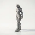 Mô hình nữ chiến binh Mech Suit - Mẫu in 3D phong cách Sci-Fi - Thumbnail 2