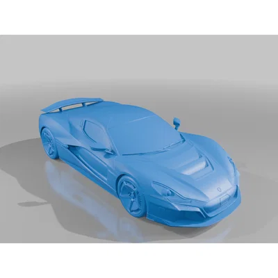 Mô hình siêu xe Rimac C_Two in 3D - Tùy chỉnh kích thước