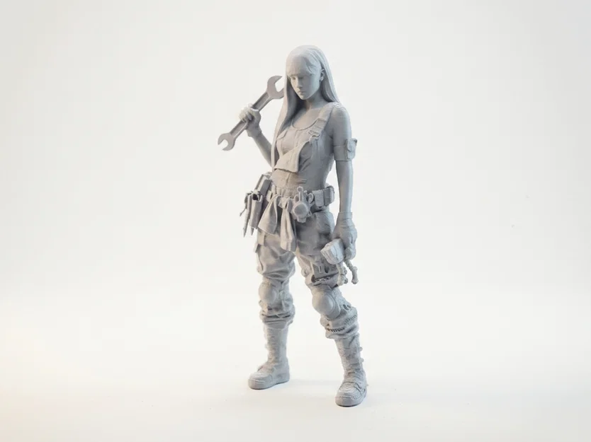 Mô hình 3D Nữ Chiến Binh Thợ Máy (Mechanic Babe Warrior Figurine) - Image 1