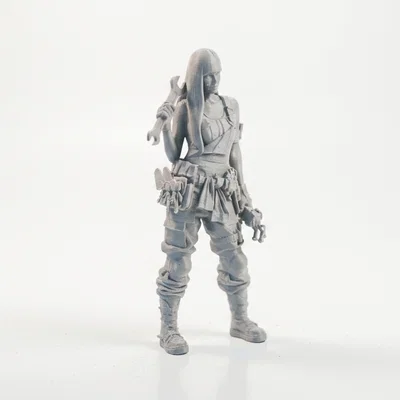 Mô hình 3D Nữ Chiến Binh Thợ Máy (Mechanic Babe Warrior Figurine)