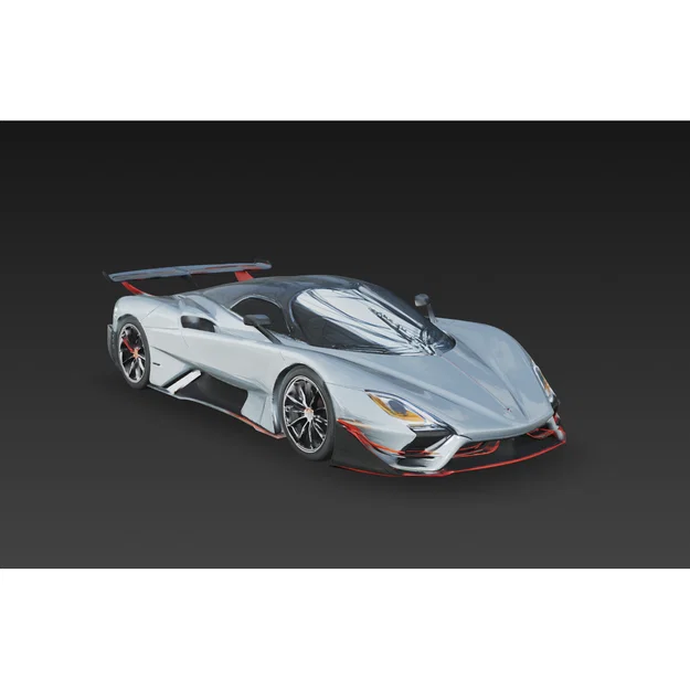 Mô hình siêu xe SSC Tuatara Striker in 3D cực chi tiết - Image 1