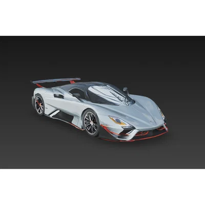 Mô hình siêu xe SSC Tuatara Striker in 3D cực chi tiết