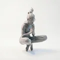 Mô hình 3D cô gái thiền định - Tượng trang trí nghệ thuật - Thumbnail 2