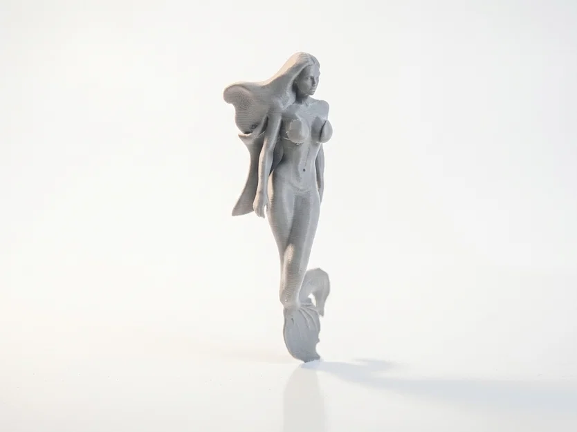 Mô hình 3D Nàng Tiên Cá - Tượng Fantasy Nữ - Image 2