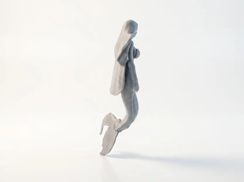Mô hình 3D Nàng Tiên Cá - Tượng Fantasy Nữ - Image 3