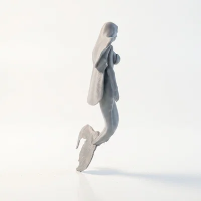 Mô hình 3D Nàng Tiên Cá - Tượng Fantasy Nữ