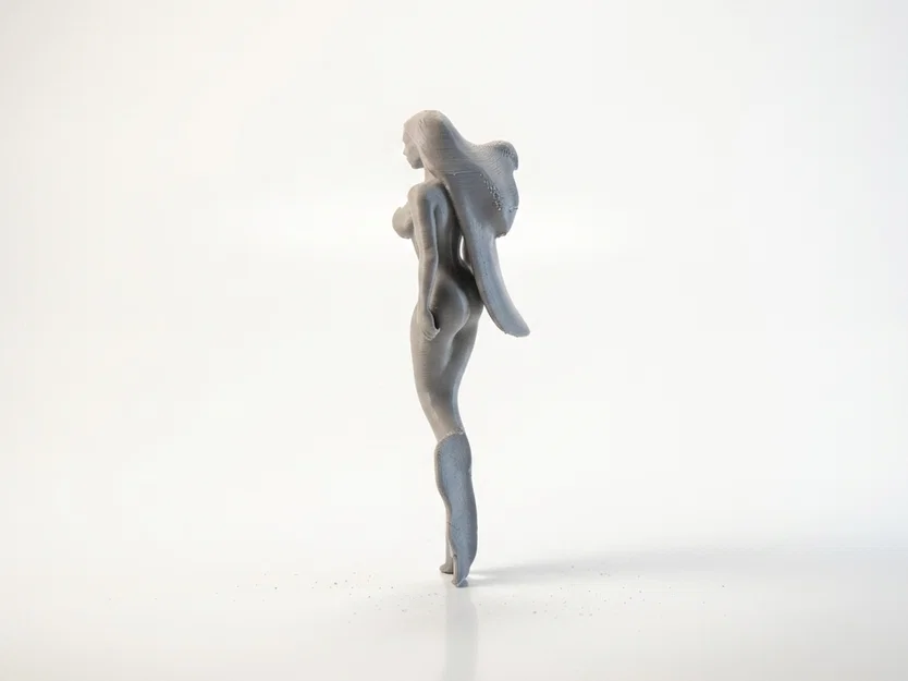 Mô hình 3D Nàng Tiên Cá - Tượng Fantasy Nữ - Image 4