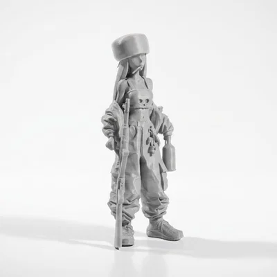 Mô hình 3D Nữ Chiến Binh Mercenary Babe