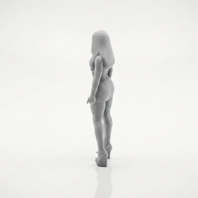 Mô hình Figurine Cô Gái Váy Ngắn In 3D Độc Đáo