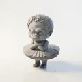 Mô hình 3D Khỉ Vũ Công Ba Lê Dễ Thương - Thumbnail 1