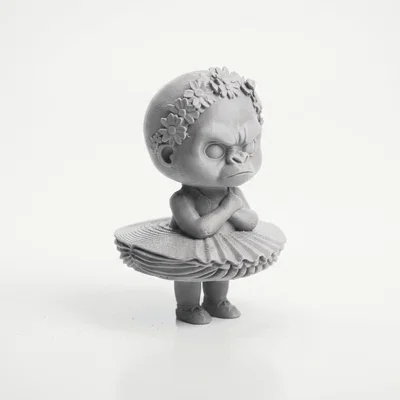 Mô hình 3D Khỉ Vũ Công Ba Lê Dễ Thương