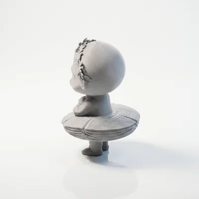 Mô hình 3D Khỉ Vũ Công Ba Lê Dễ Thương