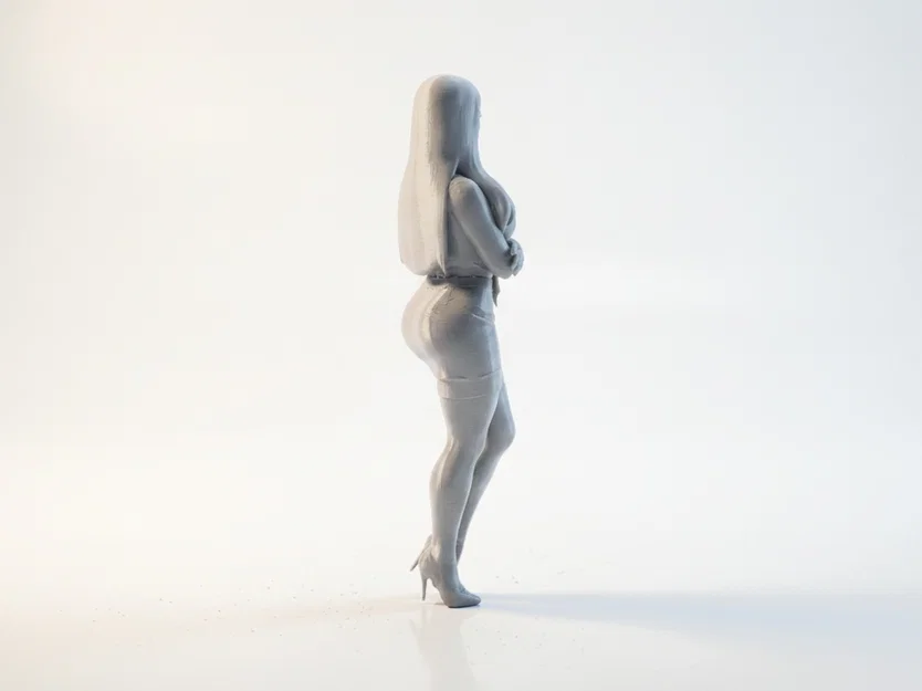 Mô hình 3D Tượng Nữ Doanh Nhân - Sắc sảo và Sang trọng - Image 3