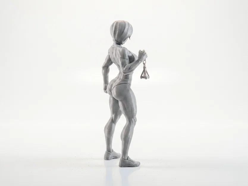 Mô Hình Nhân Vật Nữ Vận Động Viên Cơ Bắp (STL File In 3D) - Image 3