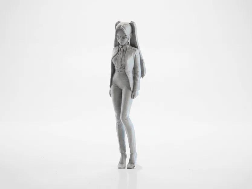 Mô hình nhân vật nữ Nerdy Girl 3D Printable đầy cá tính - Image 1