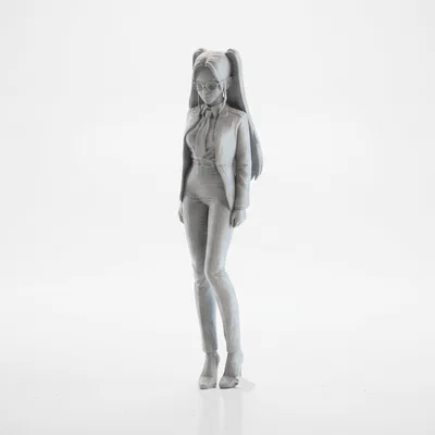 Mô hình nhân vật nữ Nerdy Girl 3D Printable đầy cá tính