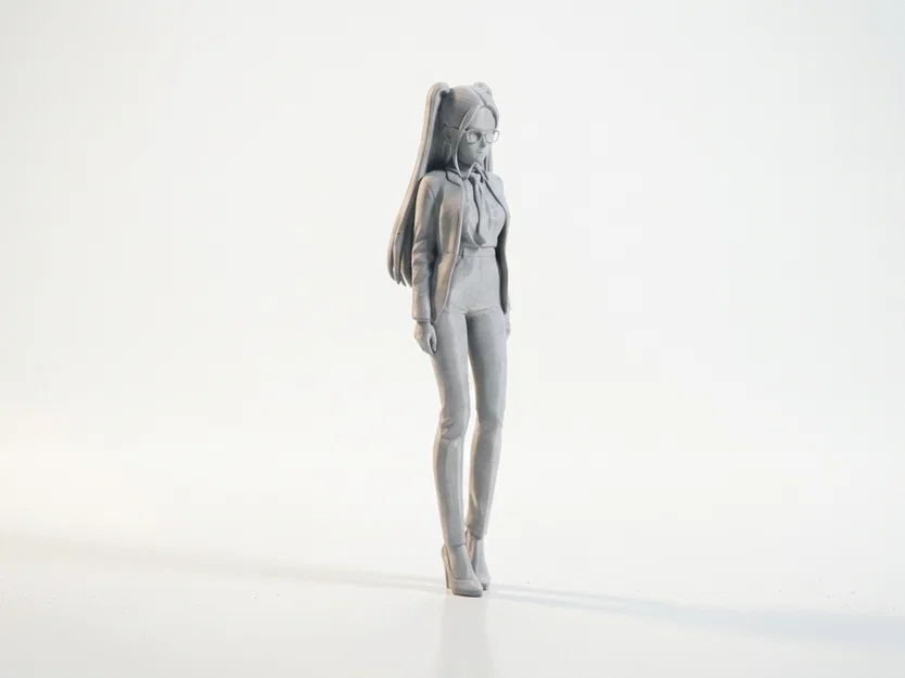 Mô hình nhân vật nữ Nerdy Girl 3D Printable đầy cá tính - Image 2