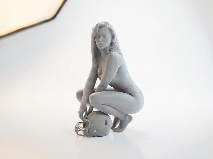 Mô hình tượng nữ cổ động viên NFL - Bản in 3D sưu tầm thể thao - Image 1