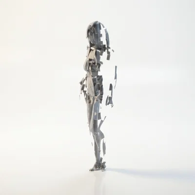 Mô hình Figurine Nữ Mặc Váy Ngủ In 3D