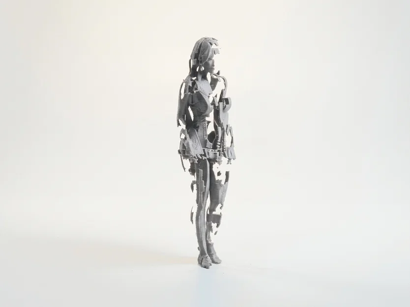 Mô hình Figurine Nữ Mặc Váy Ngủ In 3D - Image 2