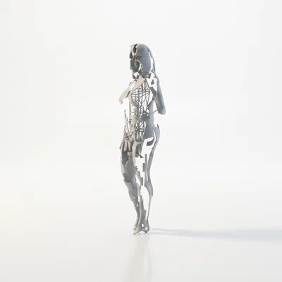 Mô hình Figurine Nữ Mặc Váy Ngủ In 3D