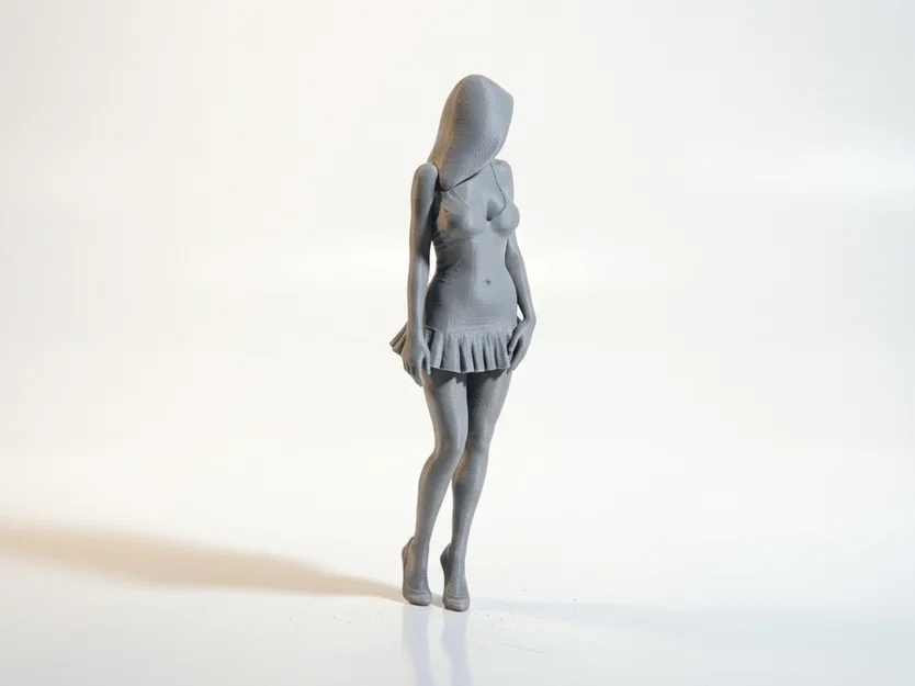 Mô hình tượng nữ nhân vật anime thanh lịch - File in 3D - Image 3