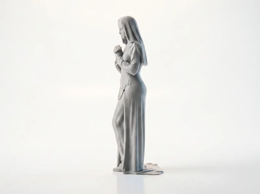 Mô hình 3D tượng nữ tu duyên dáng - Tệp in STL chất lượng cao - Image 4